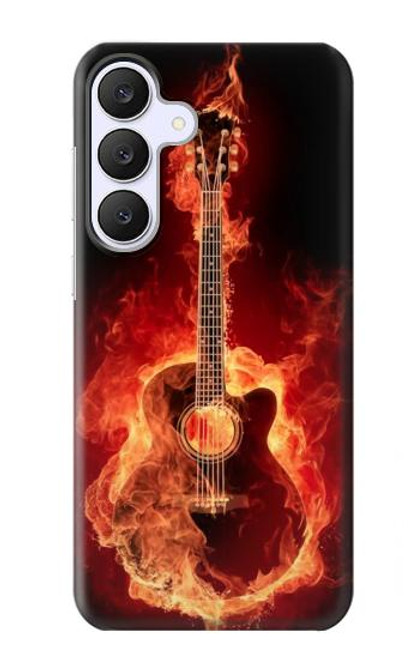 S0415 Fire Guitar Burn Case For Samsung Galaxy S25 FE S0415 Fire Guitar Burn Case For Samsung Galaxy S25 FE