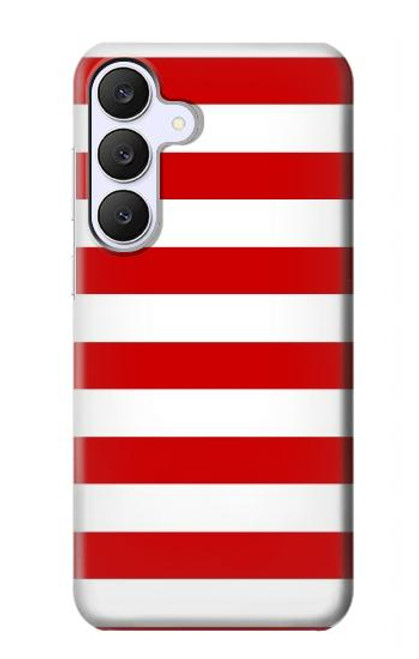 S2364 Red and White Striped Case For Samsung Galaxy S25 FE