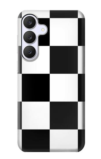 S2492 Black and White Check Case For Samsung Galaxy S25 FE