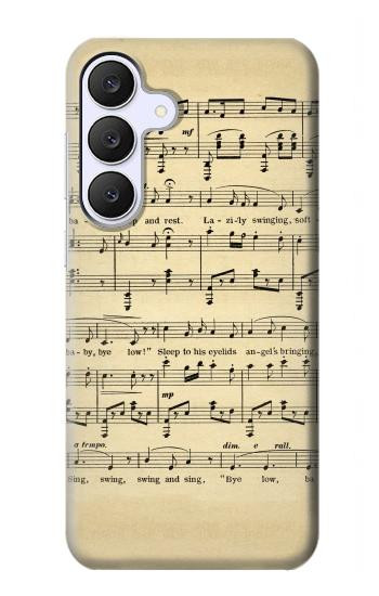 S2504 Vintage Music Sheet Case For Samsung Galaxy S25 FE