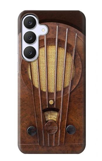 S2655 Vintage Bakelite Deco Radio Case For Samsung Galaxy S25 FE, S26 FE