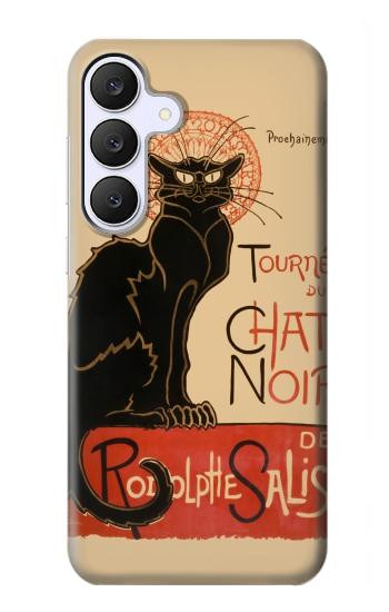 S2739 Chat Noir Black Cat Vintage Case For Samsung Galaxy S25 FE