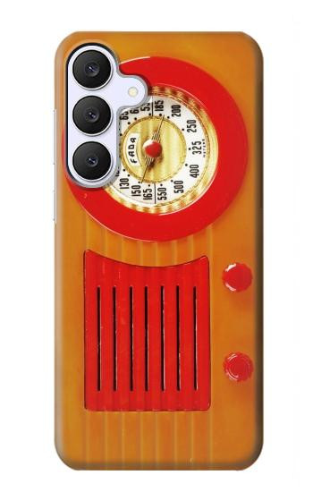 S2780 Vintage Orange Bakelite Radio Case For Samsung Galaxy S25 FE, S26 FE