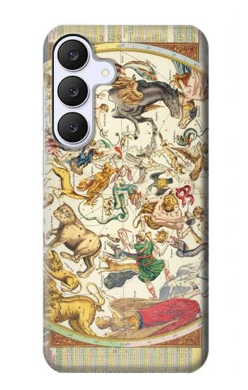 S3145 Antique Constellation Star Sky Map Case For Samsung Galaxy S25 FE, S26 FE