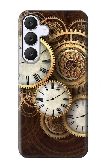 S3172 Gold Clock Live Case For Samsung Galaxy S25 FE, S26 FE