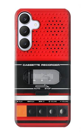 S3204 Red Cassette Recorder Graphic Case For Samsung Galaxy S25 FE, S26 FE