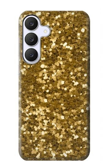 S3388 Gold Glitter Graphic Print Case For Samsung Galaxy S25 FE
