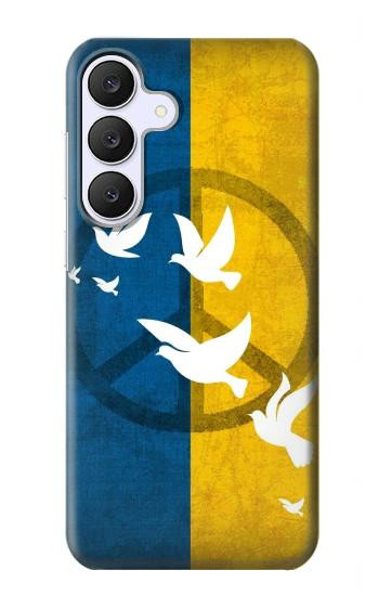 S3857 Peace Dove Ukraine Flag Case For Samsung Galaxy S25 FE