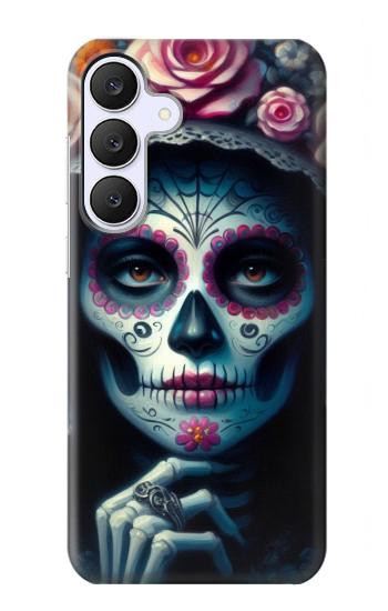 S3990 Girl Skull Steam Punk Gothic Case For Samsung Galaxy S25 FE, S26 FE