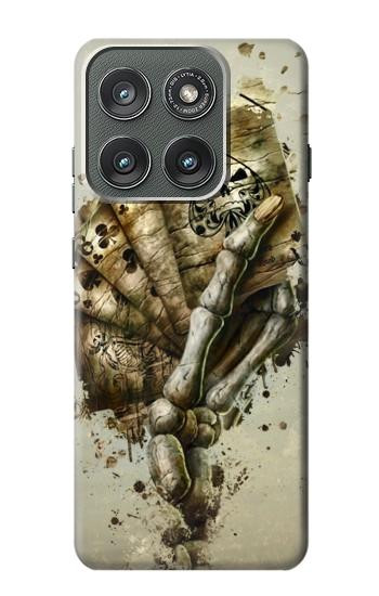 S0550 Skull Card Poker Case For Motorola Edge (2025)