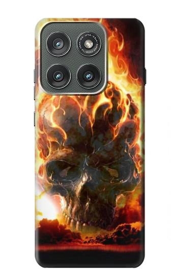 S0863 Hell Fire Skull Case For Motorola Edge (2025)