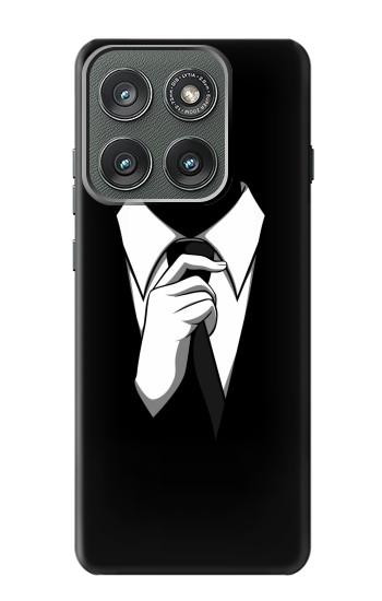 S1591 Anonymous Man in Black Suit Case For Motorola Edge (2025)