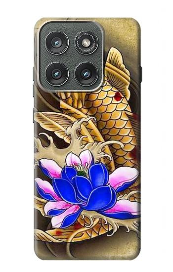 S1604 Carp Koi Fish Japanese Tattoo Case For Motorola Edge (2025)