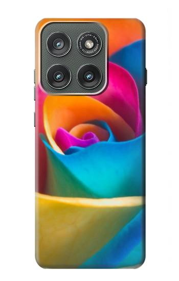 S1671 Rainbow Colorful Rose Case For Motorola Edge (2025)