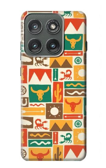 S1873 Western Pattern Case For Motorola Edge (2025)