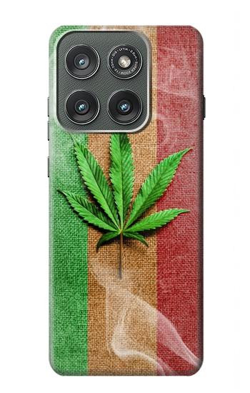 S2109 Smoke Reggae Rasta Flag Case For Motorola Edge (2025)