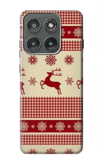 S2310 Christmas Snow Reindeers Case For Motorola Edge (2025)