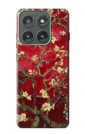 S2414 Red Blossoming Almond Tree Van Gogh Case For Motorola Edge (2025)
