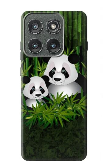 S2441 Panda Family Bamboo Forest Case For Motorola Edge (2025)