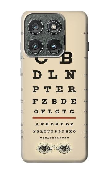 S2502 Eye Exam Chart Decorative Decoupage Poster Case For Motorola Edge (2025)