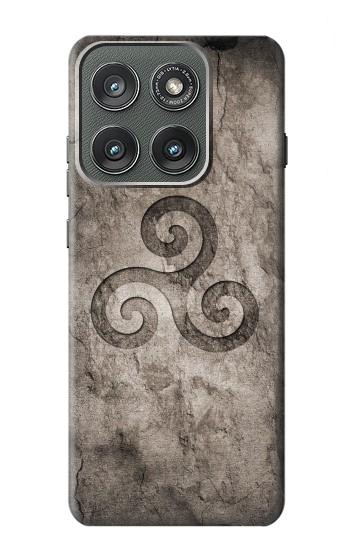 S2892 Triskele Symbol Stone Texture Case For Motorola Edge (2025)