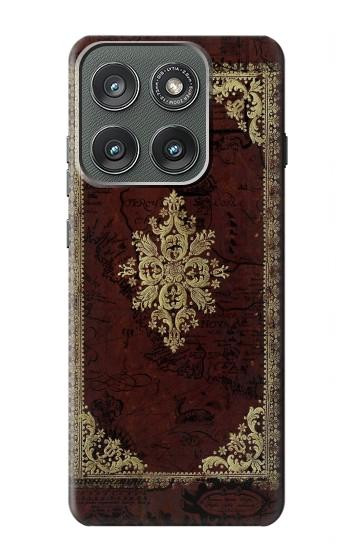 S3014 Vintage Map Book Cover Case For Motorola Edge (2025)