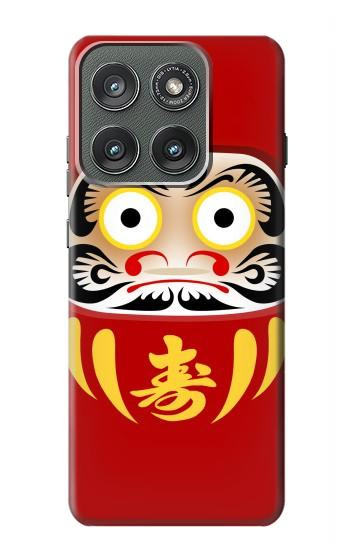 S3045 Japan Good Luck Daruma Doll Case For Motorola Edge (2025)