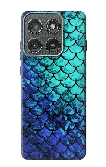 S3047 Green Mermaid Fish Scale Case For Motorola Edge (2025)