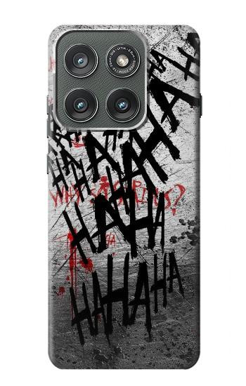 S3073 Joker Hahaha Blood Splash Case For Motorola Edge (2025)