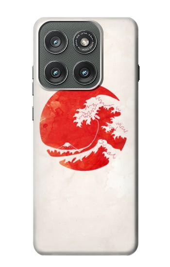 S3237 Waves Japan Flag Case For Motorola Edge (2025)