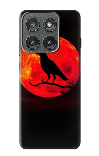 S3328 Crow Red Moon Case For Motorola Edge (2025)
