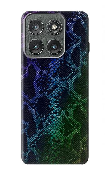 S3366 Rainbow Python Skin Graphic Print Case For Motorola Edge (2025)