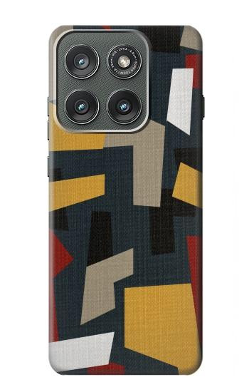 S3386 Abstract Fabric Texture Case For Motorola Edge (2025)