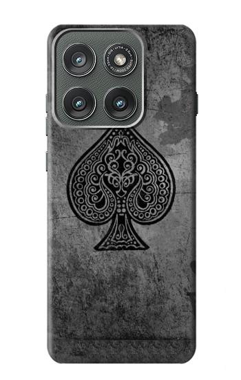 S3446 Black Ace Spade Case For Motorola Edge (2025)
