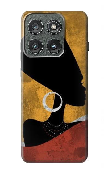 S3453 African Queen Nefertiti Silhouette Case For Motorola Edge (2025)
