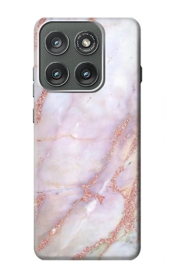 S3482 Soft Pink Marble Graphic Print Case For Motorola Edge (2025)