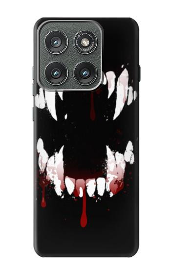S3527 Vampire Teeth Bloodstain Case For Motorola Edge (2025)