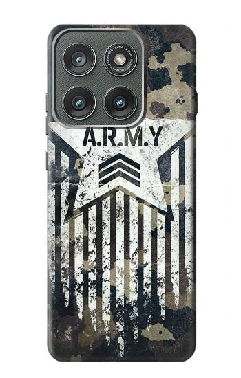 S3666 Army Camo Camouflage Case For Motorola Edge (2025)