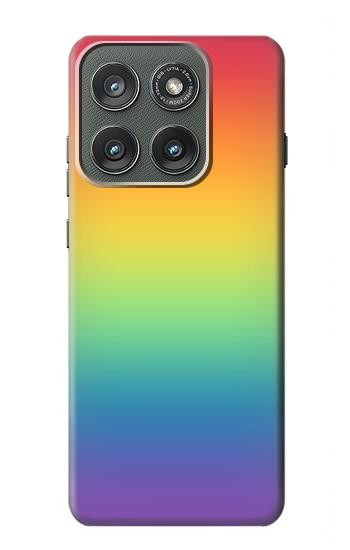S3698 LGBT Gradient Pride Flag Case For Motorola Edge (2025)