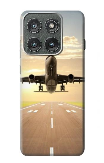 S3837 Airplane Take off Sunrise Case For Motorola Edge (2025)