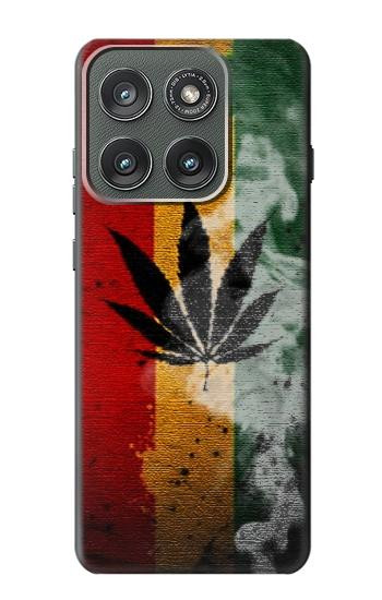 S3890 Reggae Rasta Flag Smoke Case For Motorola Edge (2025)