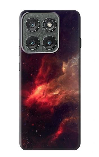 S3897 Red Nebula Space Case For Motorola Edge (2025)