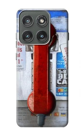 S3925 Collage Vintage Pay Phone Case For Motorola Edge (2025)