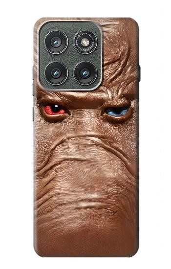 S3940 Leather Mad Face Graphic Paint Case For Motorola Edge (2025)