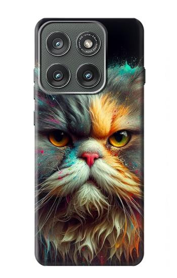 S3971 Cat Painted Color Case For Motorola Edge (2025)