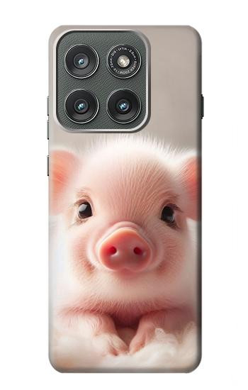S3979 Cute Baby Pig Case For Motorola Edge (2025)