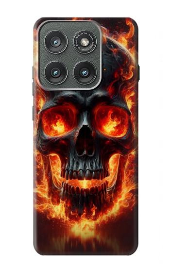 S3986 Fire Skull Case For Motorola Edge (2025)