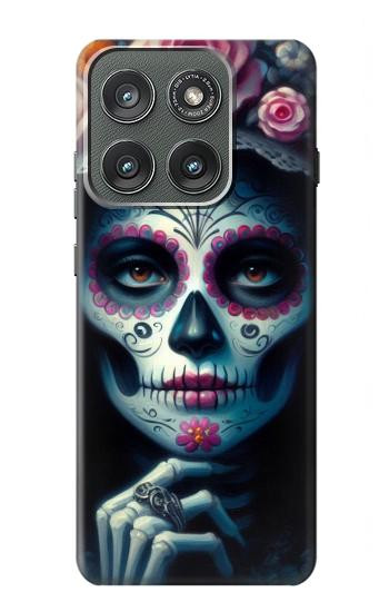 S3990 Girl Skull Steam Punk Gothic Case For Motorola Edge (2025)