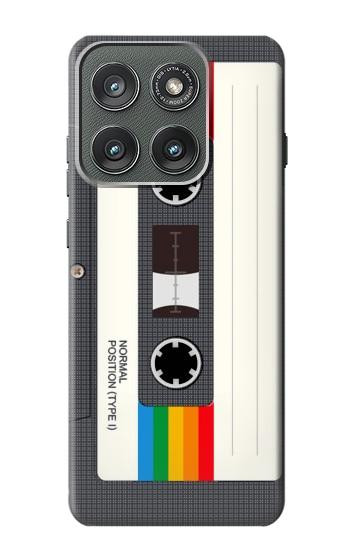 S4023 Vintage Rainbow Compact Cassette Case For Motorola Edge (2025)