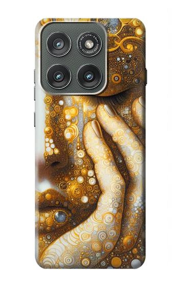 S4026 Women Crying Golden Tear Case For Motorola Edge (2025)